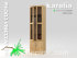 книжный шкаф для дома KARELIA-600 со стеклянными дверцами (глубиной 300 мм) - karelia-bookcase-glass-600-300-1930-slide-b.jpg