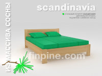 Кровать двуспальная SCANDINAVIA-1600 в скандинавском стиле