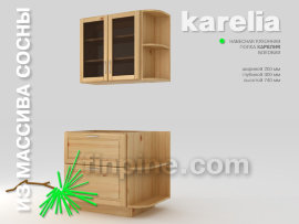 Кухонная полка навесная КАРЕЛИЯ-200 боковая - karelia-kitchen-cupboard-200-300-740-exposed-side-slide-b.jpg