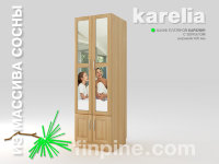 Шкаф платяной KARELIA-600 с зеркалом  (глубиной 600 мм)
