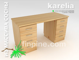 Стол письменный КАРЕЛИЯ с двумя тумбами - karelia-writing-desk2-1400.jpg