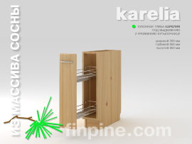 Кухонная тумба KARELIA-200 под выдвижную 2-уровневую бутылочницу - karelia-kitchen-bottle-holder-200-560-850-slide-a.jpg