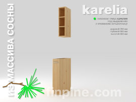 Кухонная тумба KARELIA-200 под выдвижную 2-уровневую бутылочницу - karelia-kitchen-bottle-holder-200-560-850-slide-b.jpg