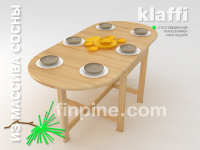 Обеденный стол трансформер KLAFFI-1650 (раскладной)