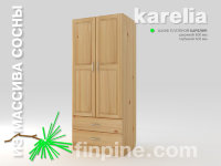 Шкаф платяной KARELIA-800 с ящиками (глубиной 600 мм)