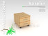 Тумба на роликах КАРЕЛИЯ к компьютерному столу с 2 ящиками  - karelia-writing-desk-tumba-400-540-531-2-faces.jpg