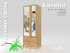 Шкаф платяной KARELIA-700 с зеркалом и с ящиками (глубиной 600 мм) - karelia-cupboard-box-700-560-mirror-slide-a.jpg