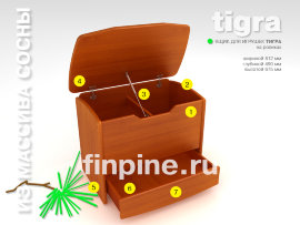 Ящик для игрушек ТИГРА (модель А) в тонированном исполнении - inari-tigra-cube-slide-b.jpg