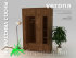 шкаф платяной VERONA-1600 со сплошным фасадом с антресолями - 