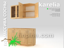 Кухонный шкаф навесной КАРЕЛИЯ-620 боковой - karelia-kitchen-cupboard-620-300-740-wood-slide-b.jpg