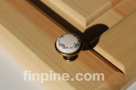Ручка ОРНАМЕНТ, кнопка (GAMET S.A., Польша) - porcelian-button-gamet-decor-h18.jpg