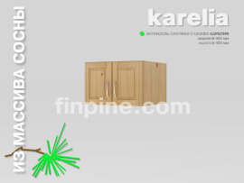 Антресоль платяного шкафа KARELIA-600 (высотой 400 мм)  Антресоль платяной шкафа КАРЕЛИЯ / сосна, прозрачный лак, фасад - Кантри / L = 600 мм, B = 600 мм, H = 400 мм