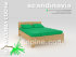 Кровать двуспальная SCANDINAVIA-1400 в скандинавском стиле - 